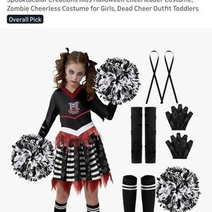 Zombie Cheerleader Costume for Kids